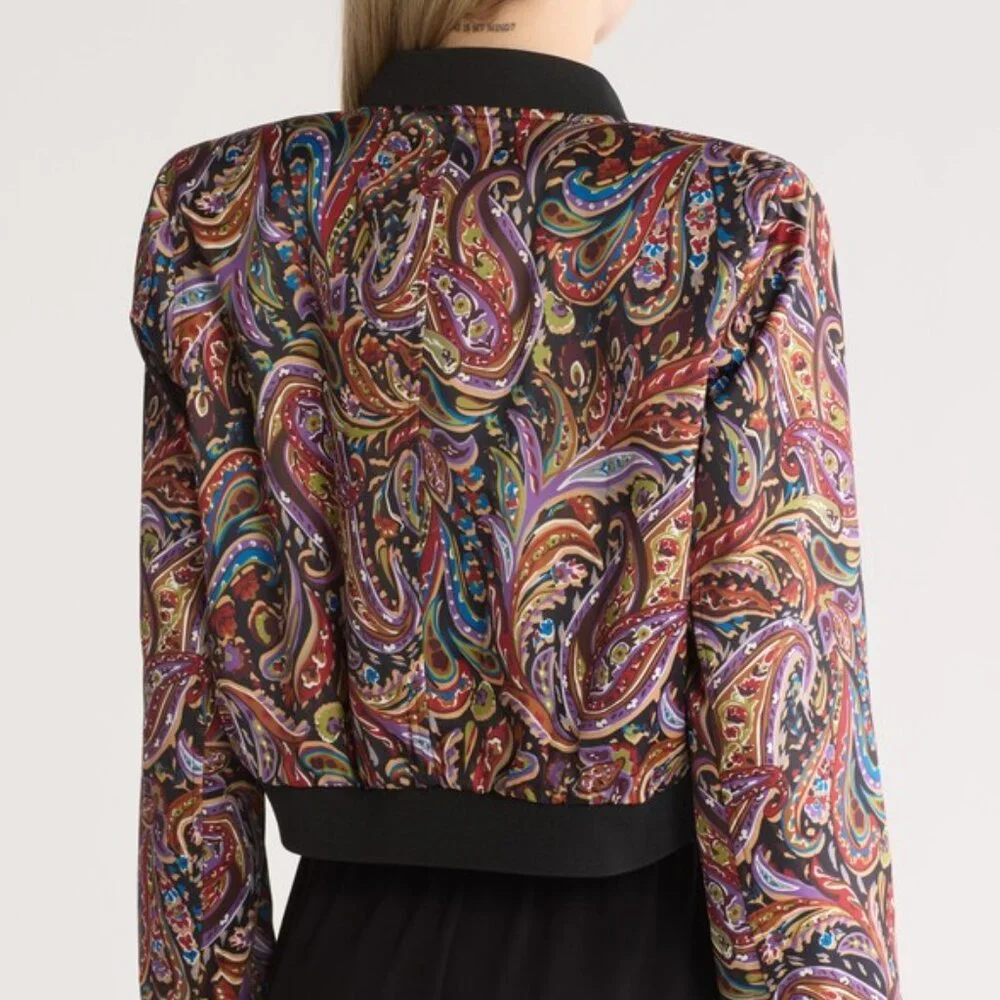 Multicolor Paisley Women's Jacket - Picture 2 of 8